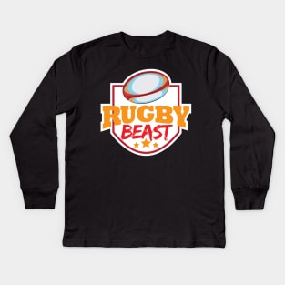 Rugby Player Kids Long Sleeve T-Shirt